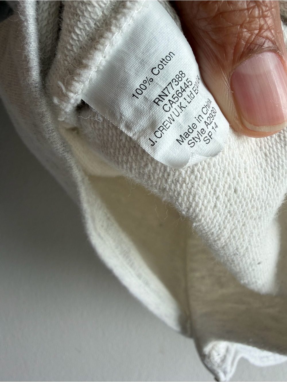 J. Crew Two-Tone Gray and White Crewneck Sweater - Picture 6 of 6